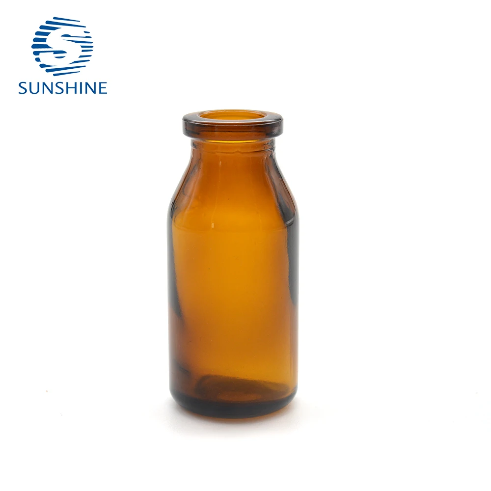 Glass vial for Injection Amber glass vial for veterinary use Antibiotic glass vial 15ml