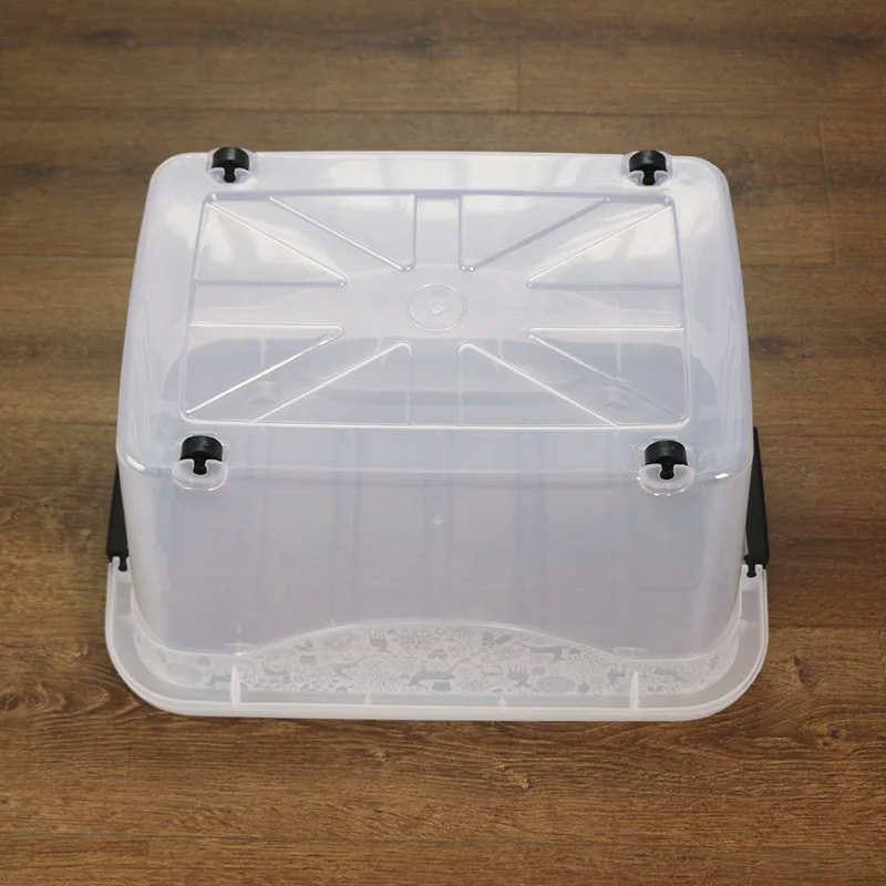 Extra Large Home Storage Containers 163L Stackable Plastic Storage Bins for Clothes Toys