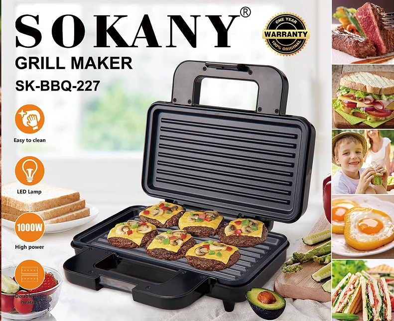 Electric Waffle Maker Machine Timer Thermostat Control Bake Ware Waffle Machine Sandwich Non Stick Sandwich Maker