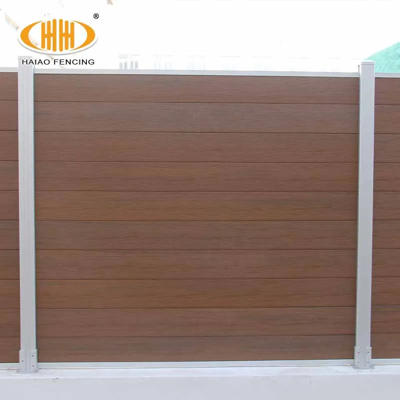 Wholesale 25mm wpc composite fence boards composite garden fence white vertical composite fence panel 8 feet x 6 feet