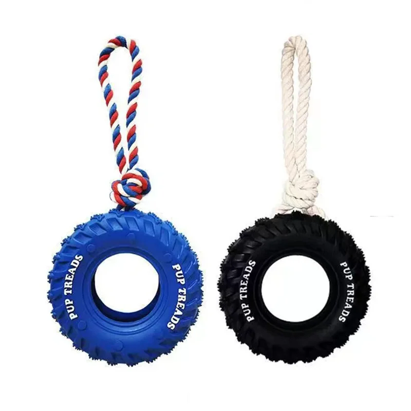 Interactive Training Toys Cleaning Teeth For Large Dog Natural Rubber Dog Bite Chew Toys Durable Dog Toy Tire