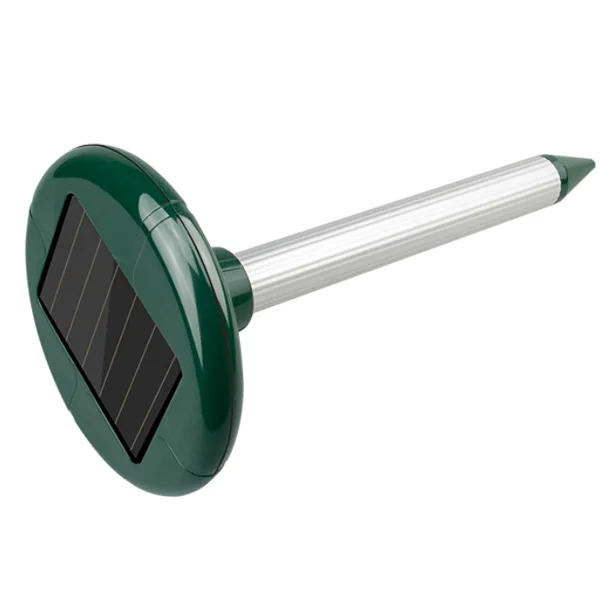 Logo Custom Sonic Waterproof Effective Solar Powered Gopher Deterrent Mole Repeller Ultrasonic Vole Chaser