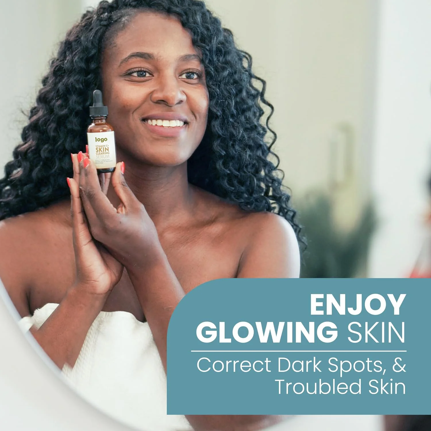 OEM Skin Clearing Brightening Acne Anti Aging Salicylic Acid Dark Spot Treatment Vitamin C Serum