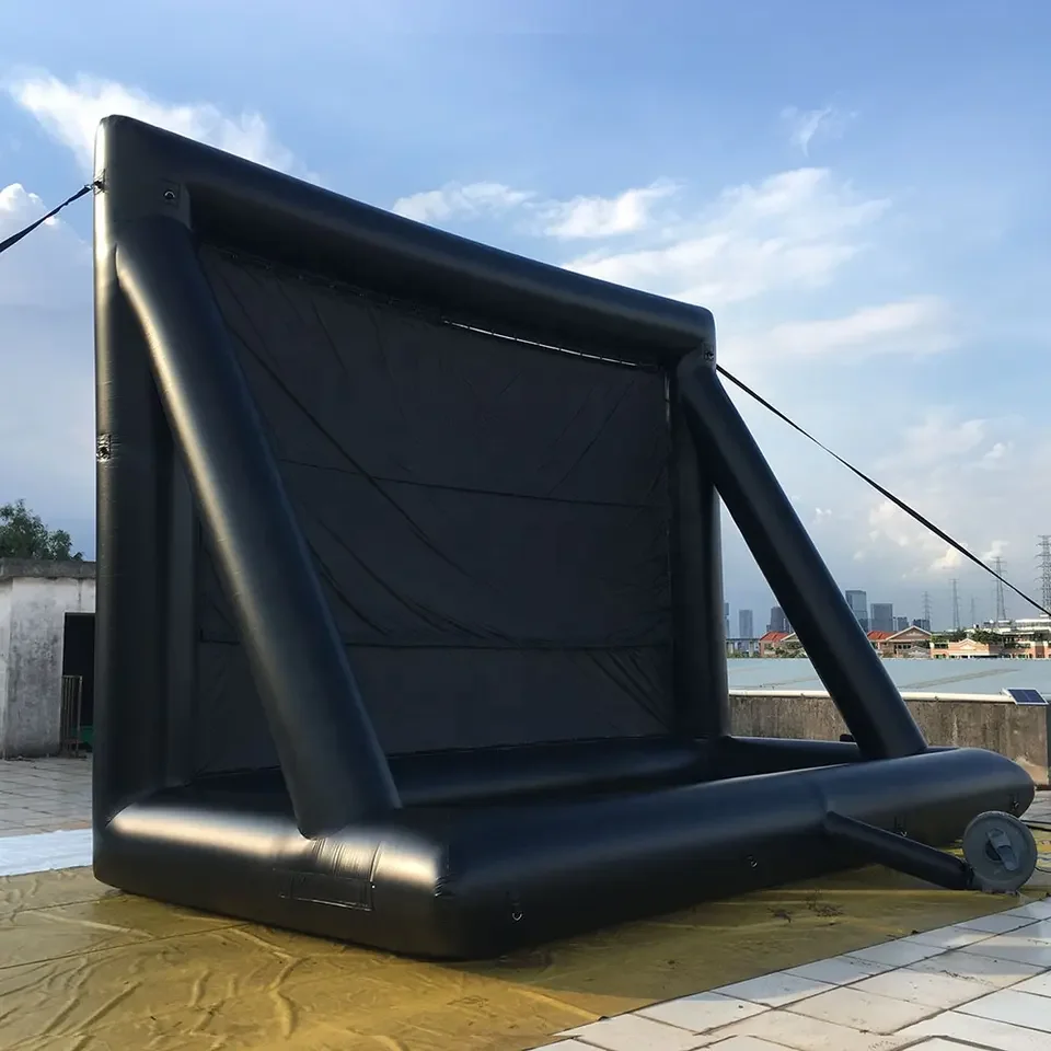 airtight inflatable movie projection daytime led screen for advertising,event,wedding,golf