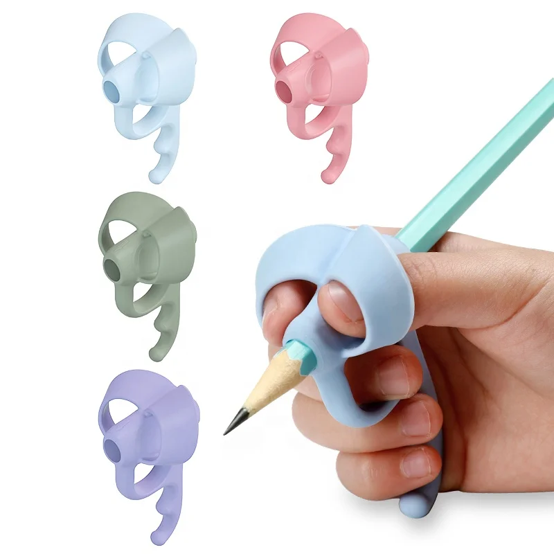 Food grade silicone Soft Claw Pencil Grip sleeve claw silicone rubber pen grip Correct posture grips for Kids Handwriting