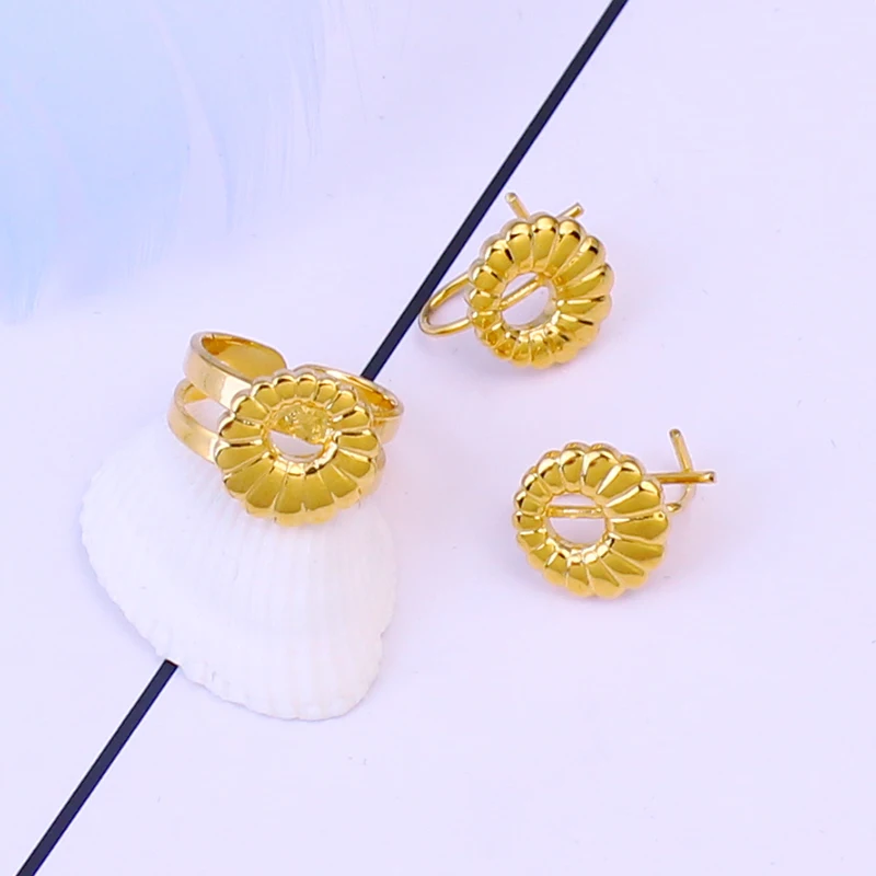 Fashion Luxury Circle suit jewelry set for Wedding Jewelry