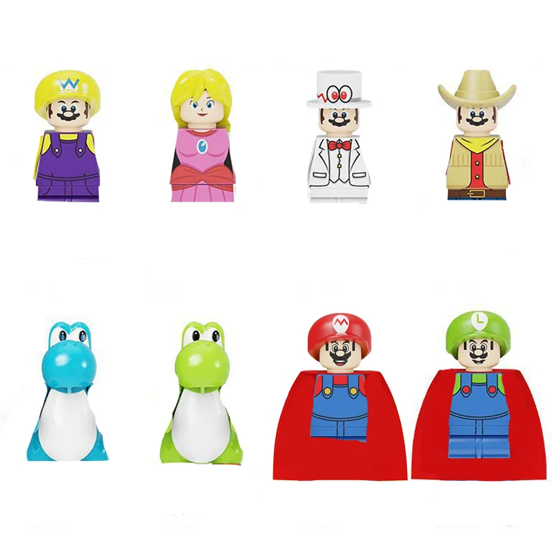 Фигурка «Супер Брос» Луиджи Марио Йоши персик Донкейконг Кинопио игра мини-конструктор игрушка
