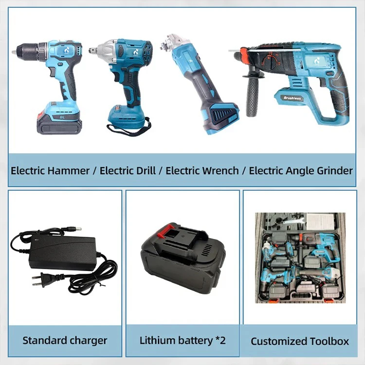 Professional Original  electrical 12V Lithium Battery Power Tools makitas tools charger Cordless Drills Screwdriver Tool Sets