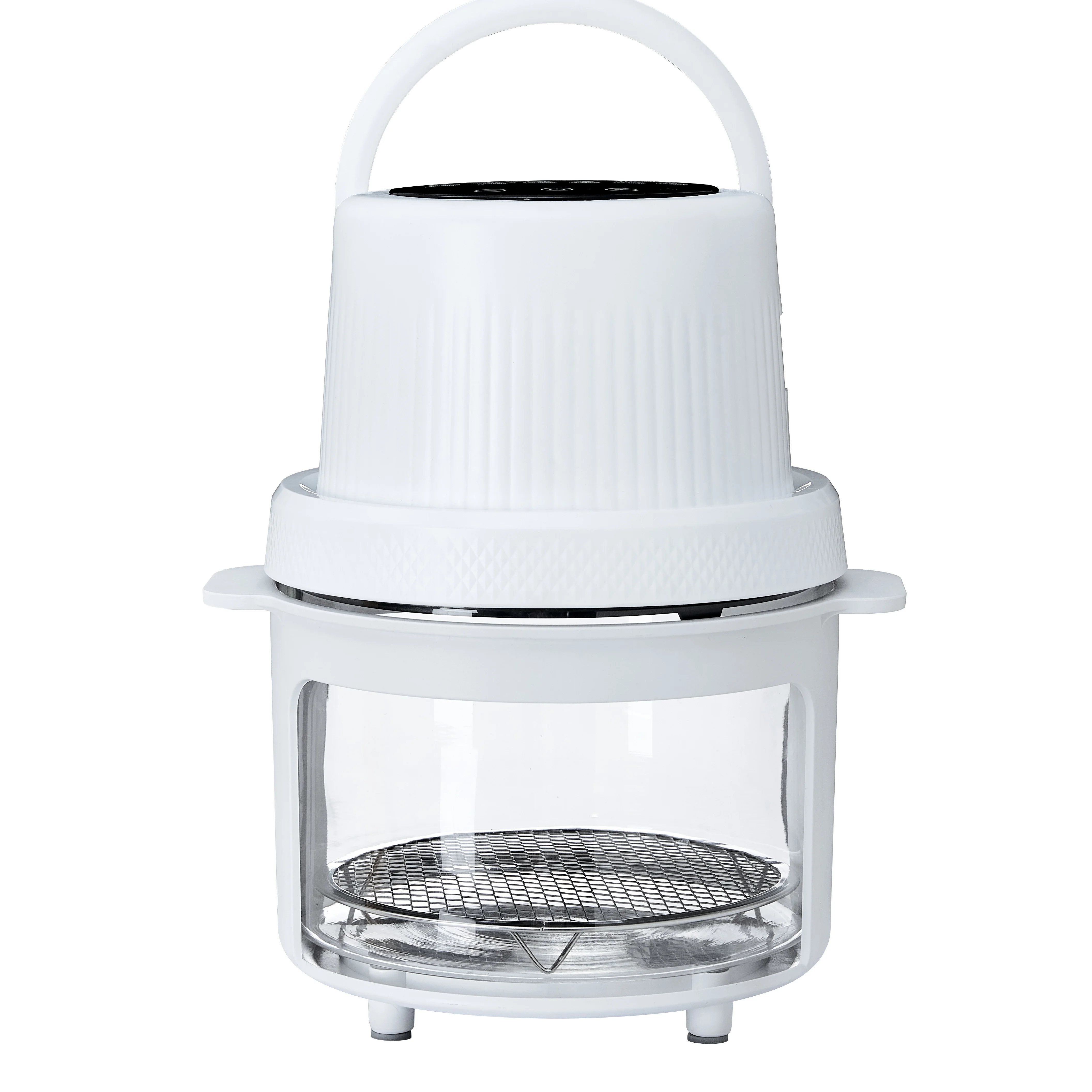 3L Visual Glass Pot Oil-Free  Air Fryers and Mini Electric Deep Fryer Non Stick Air Fryers