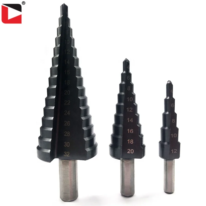 Заводская Прямая поставка, высококачественное ступенчатое сверло из быстрорежущей стали для металла с покрытием TiAlN