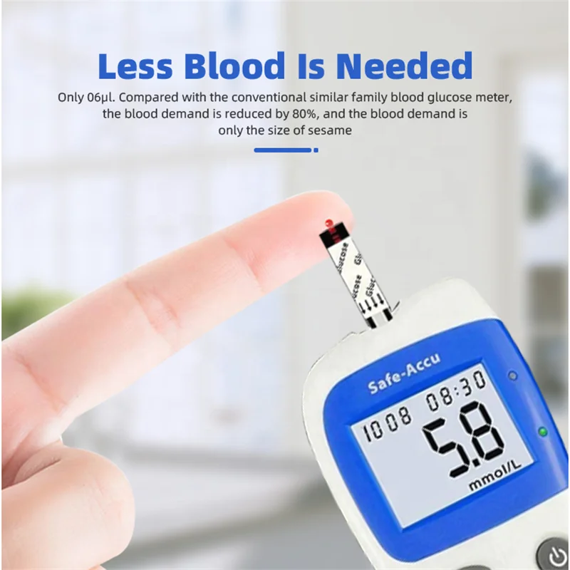 Hot selling high quality portable digital glucometer test strip quick check blood glucose meter