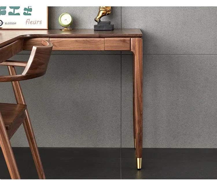 Desk home solid wood corner corner L-shaped bedroom study office small apartment work desktop computer big desk