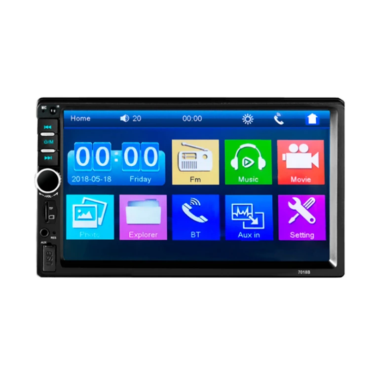 
7 Inch Music Screen Multimedia Mp5 Dvd Player Car Video Stereo 2 Din Car Radio 