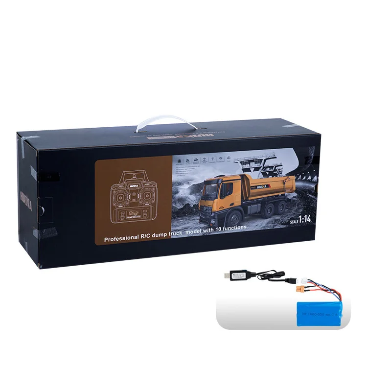 LEHOO Huina 1582 1/14 10CH RC самосвал из сплава строительный грузовик 2 4 ГГц дистанционное управление