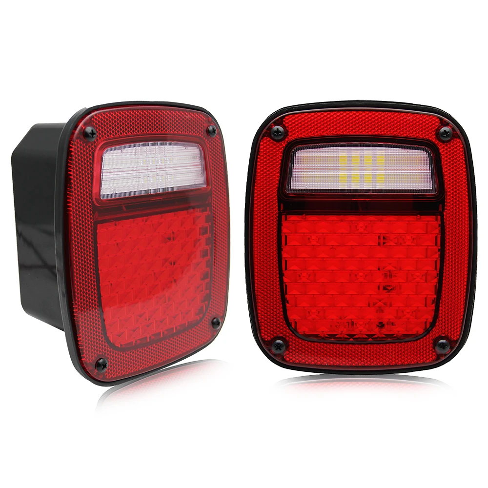 High Quality Waterproof Factory Manufacturer Tail Lights 12V 24V Square Jk Led Headlight