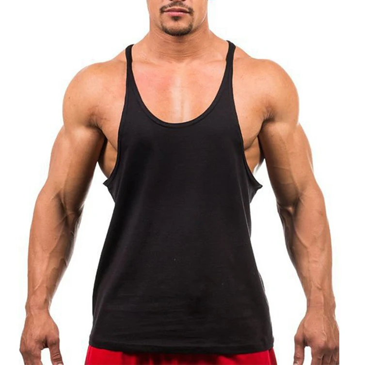 Y Back Mens Bodybuilding Gym Vest Stringer Singlet Tank Top Wholesale