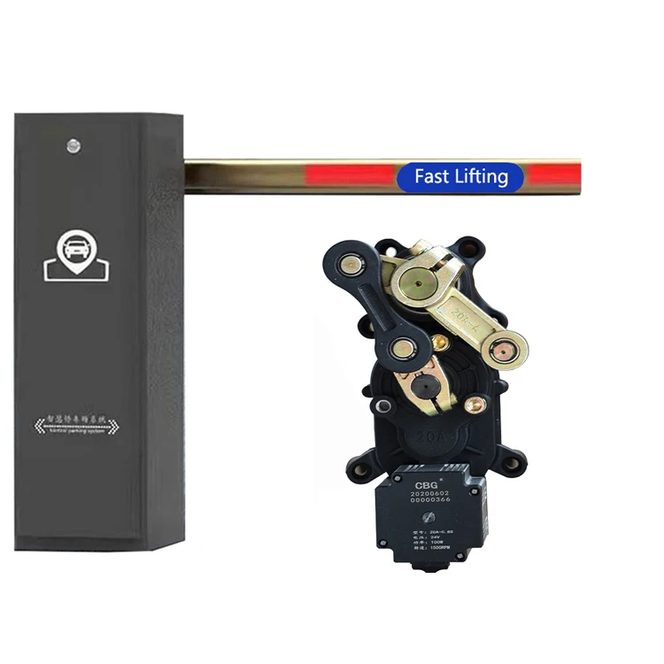 dual spring Dc Brushless Motor 24v Barrier Gate Automatic Boom Barrier Gate With 6m Arm