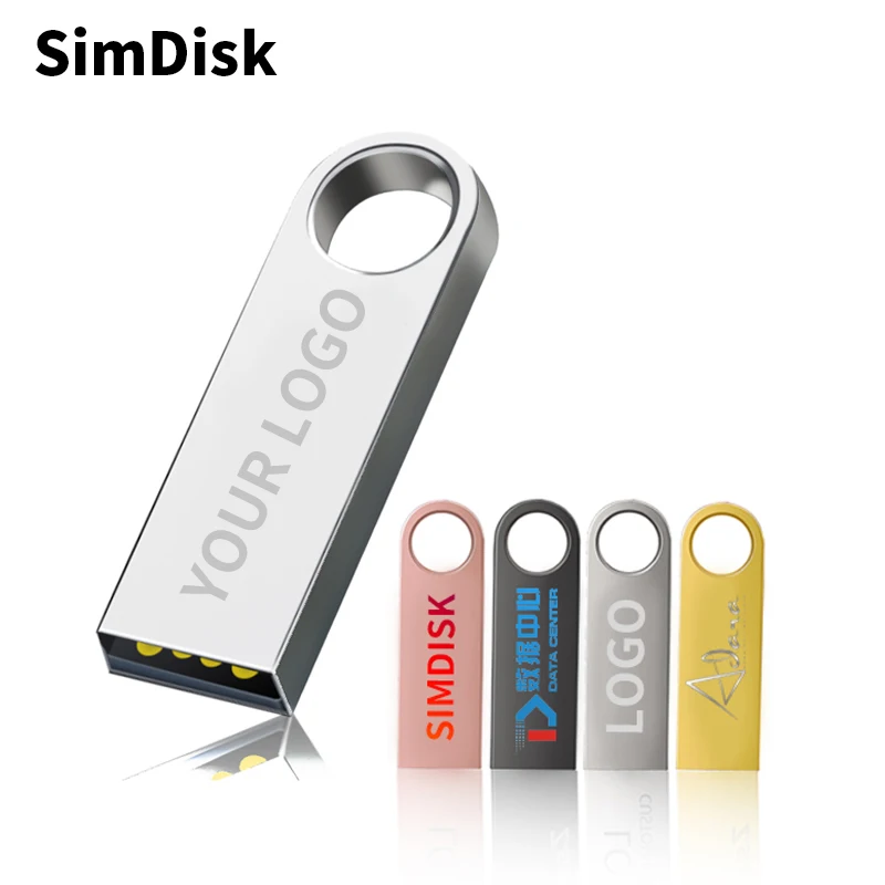 SimDisk Factory Outlet Thumb Drive High Speed USB 2.0/3.0 4GB 8GB 16GB 32GB 64GB 128GB U Disk Portable Pendrive USB Flash Drive