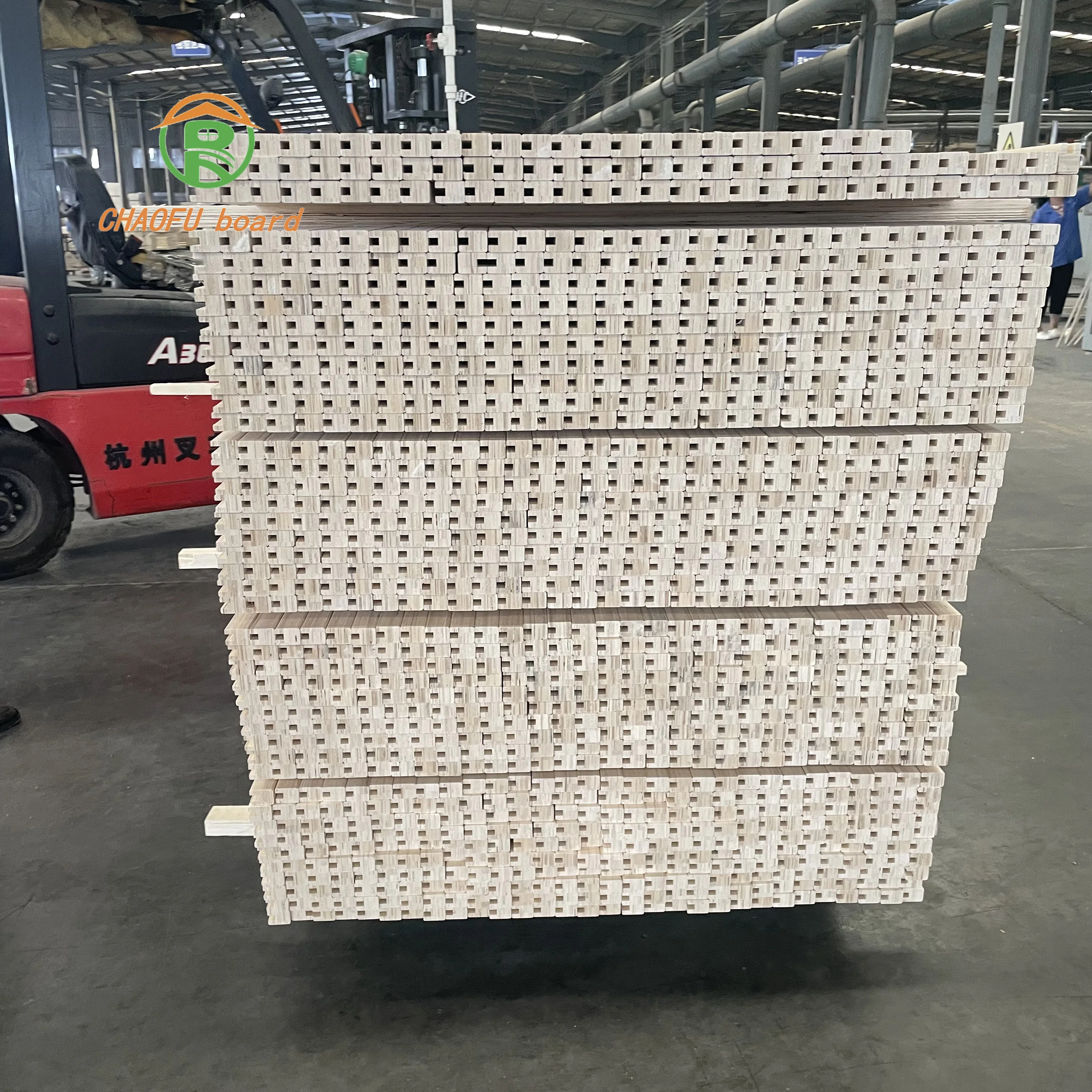 LVL plywood board wood board punch holes  slot chamfer customization deep processing wood furniture frame  bedstead use