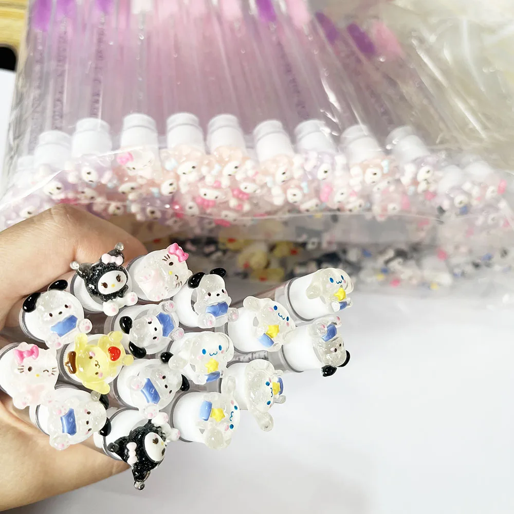 Disposable crystal mascara wands with tube eyelash cleanser brush makeup lash brush wholesale eyelash spoolie with tube supplier