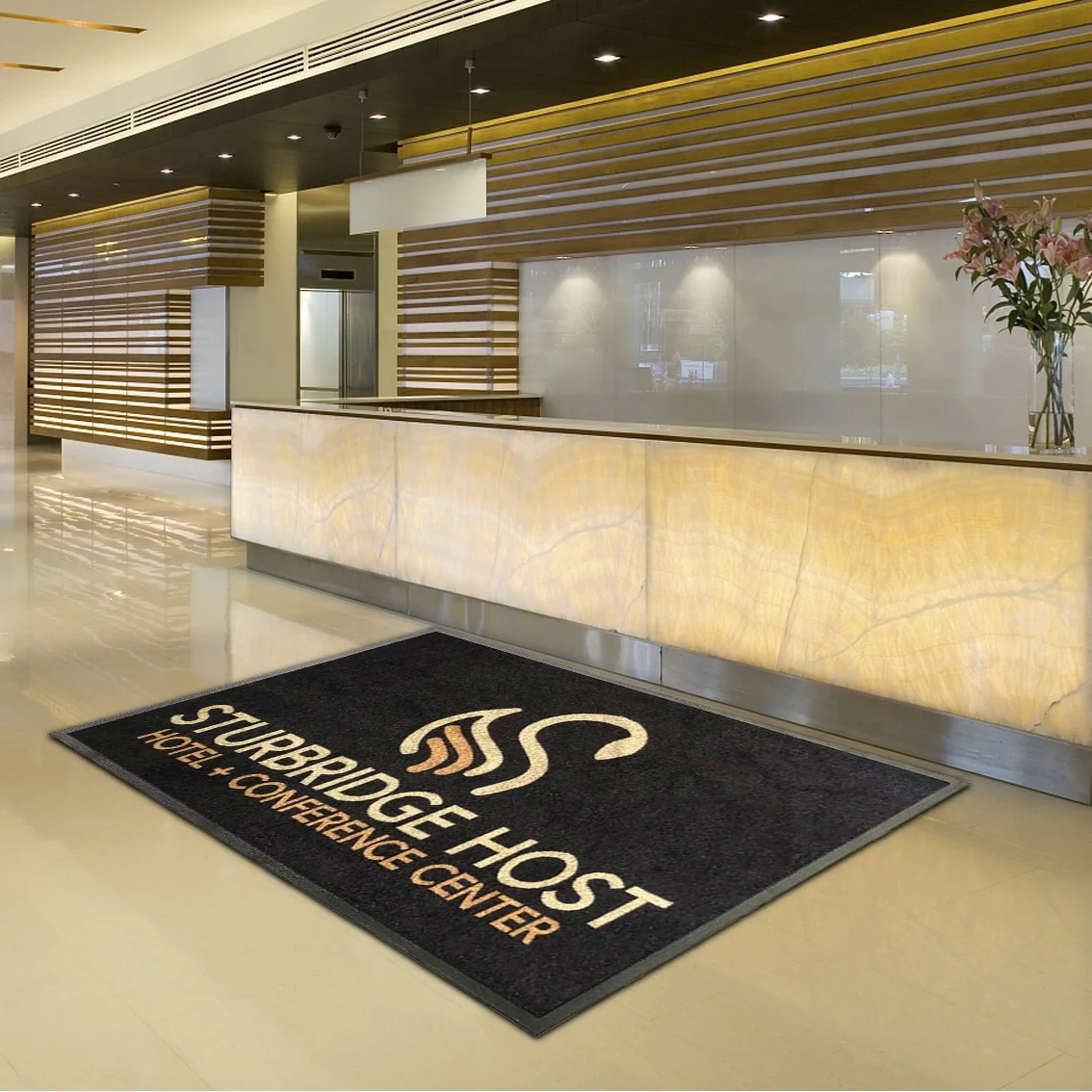 Premium Nylon Custom Logo Hotel Entrance Carpet Printed Logo Door Mat