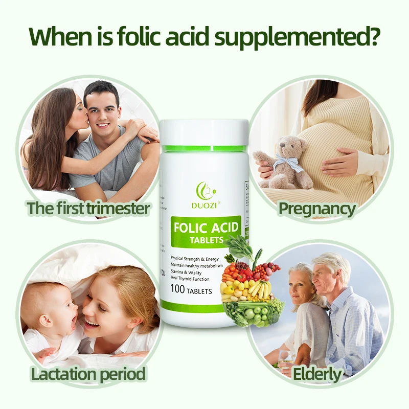 High Quality Folic Acid Tablets Anti Anemic Rich Multivitamin Minerals Pregnant Mothers Adults Dosage Form Pills