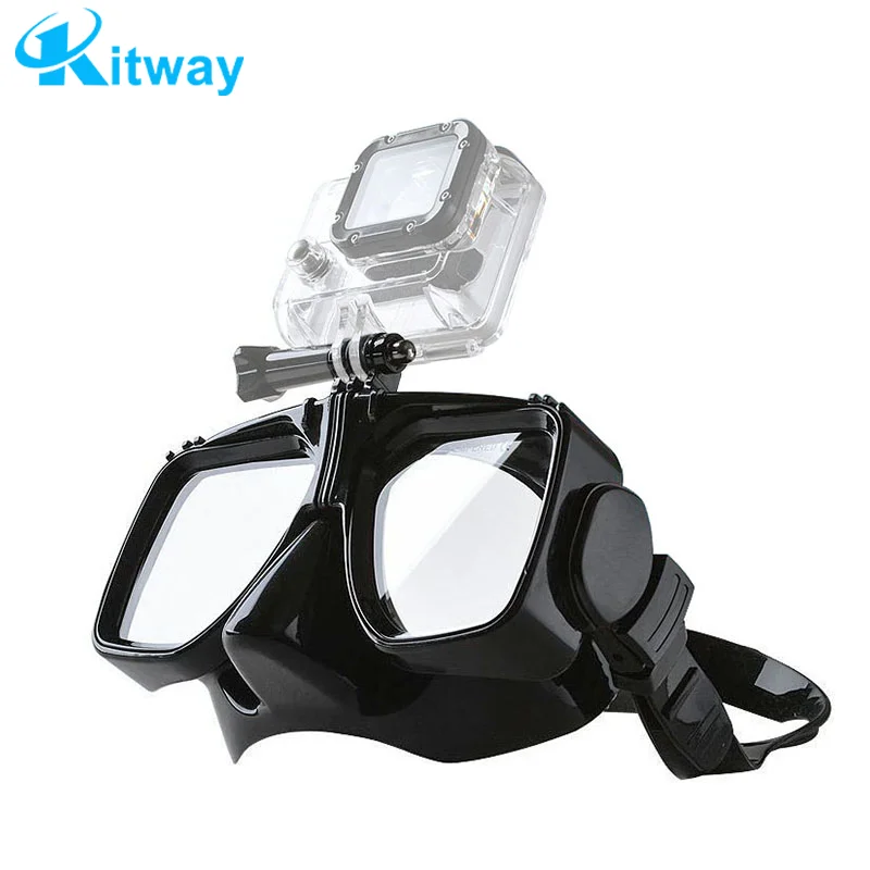 Cover leak proof tempered glass adult diving half face diving breathing snorkeling diving lung water mask diving swimming