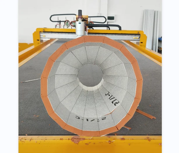 HVAC Ventilation Duct Board PIR Panel Foam Rigid Insulation Elbow Shoe Fittings Cutting Machine