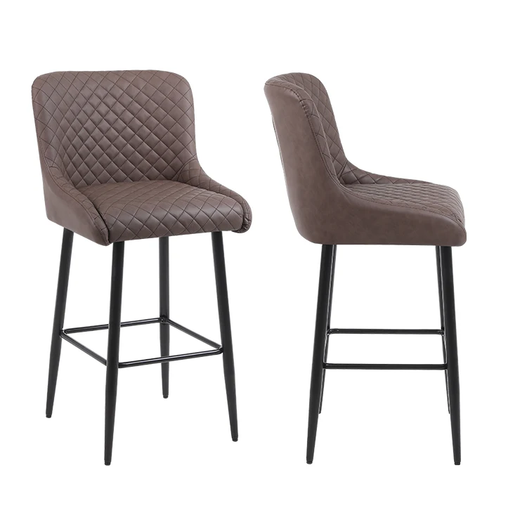 New design home furniture coffee bar stools modern upholstered velvet hand made bar chair