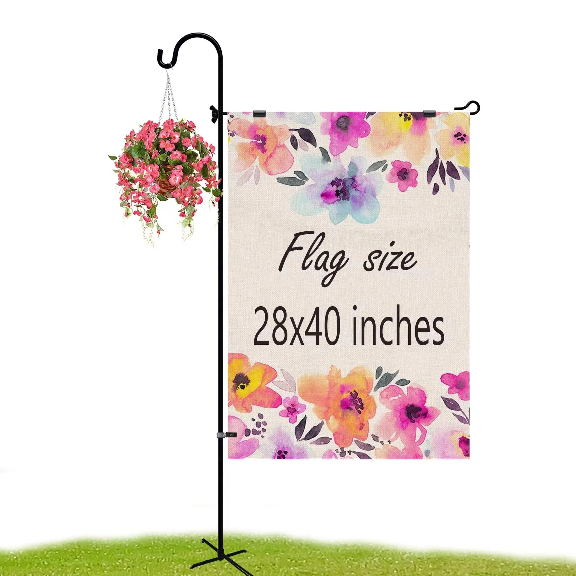 Garden ornaments Festival Ornament Garden Flag Holder Stand