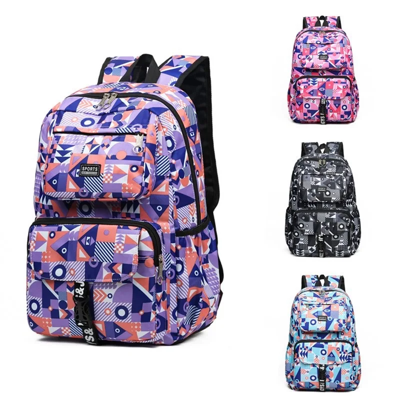 New Large Capacity Cartoon Pattern Travel Backpack for Girls and Boys Casual School Backpack Kids School Bag