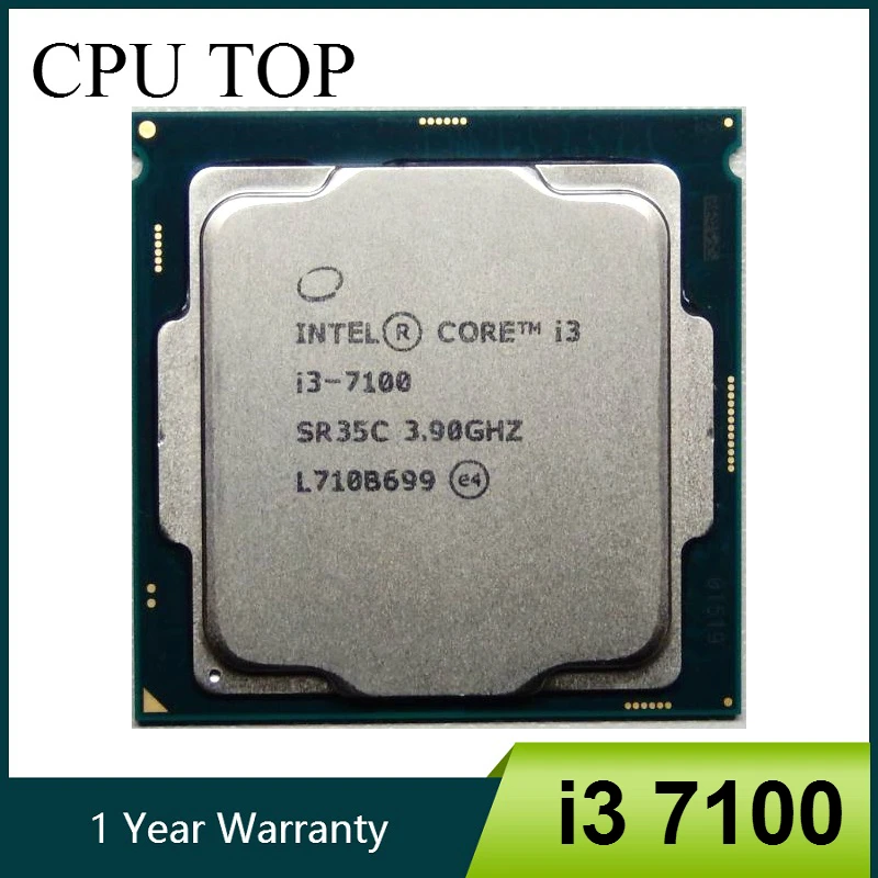 Intel Core i3 7100 Processor 3.90GHz 3M Dual-Core Socket 1151 desktop CPU working 100% Cheap CPUs