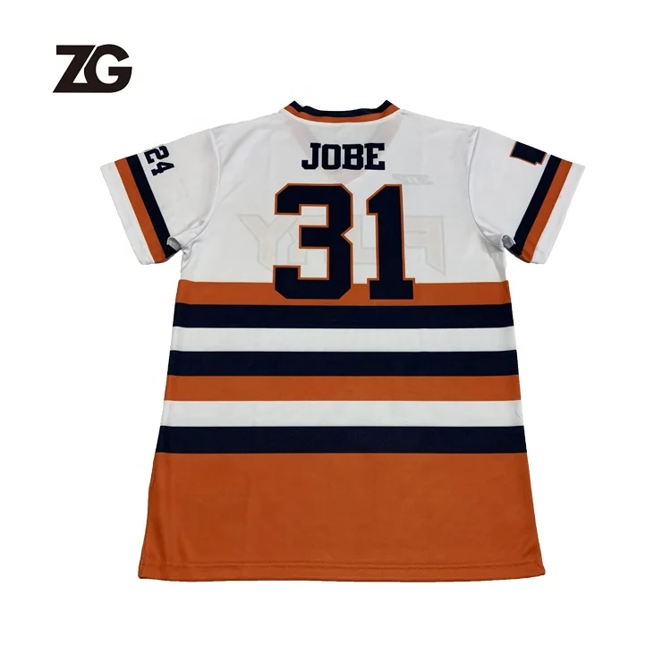 Wholesale Custom Made Factory Price Polyester Round Neck Baseball Shirts Sublimation Baseball Jersey