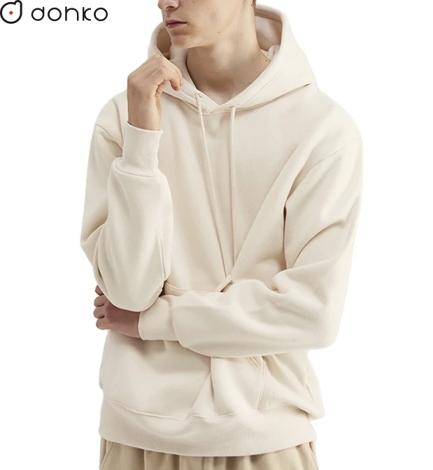 
custom oversize off white hoodie cream color heavy hoodie for unisex 