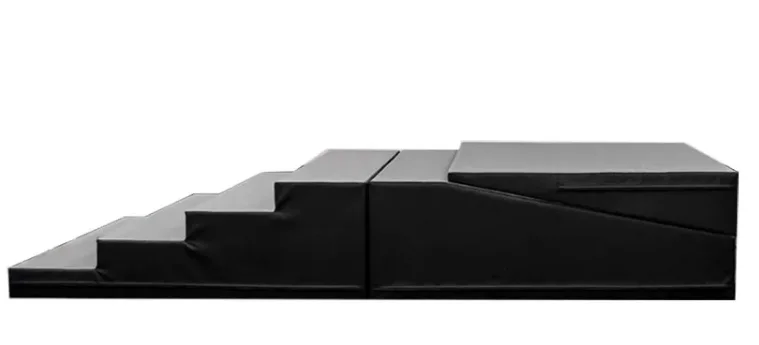 Gymnastics Incline And Step Mat Combo Handstand Obstacle Hand Stand Walk Ramp with Stairs