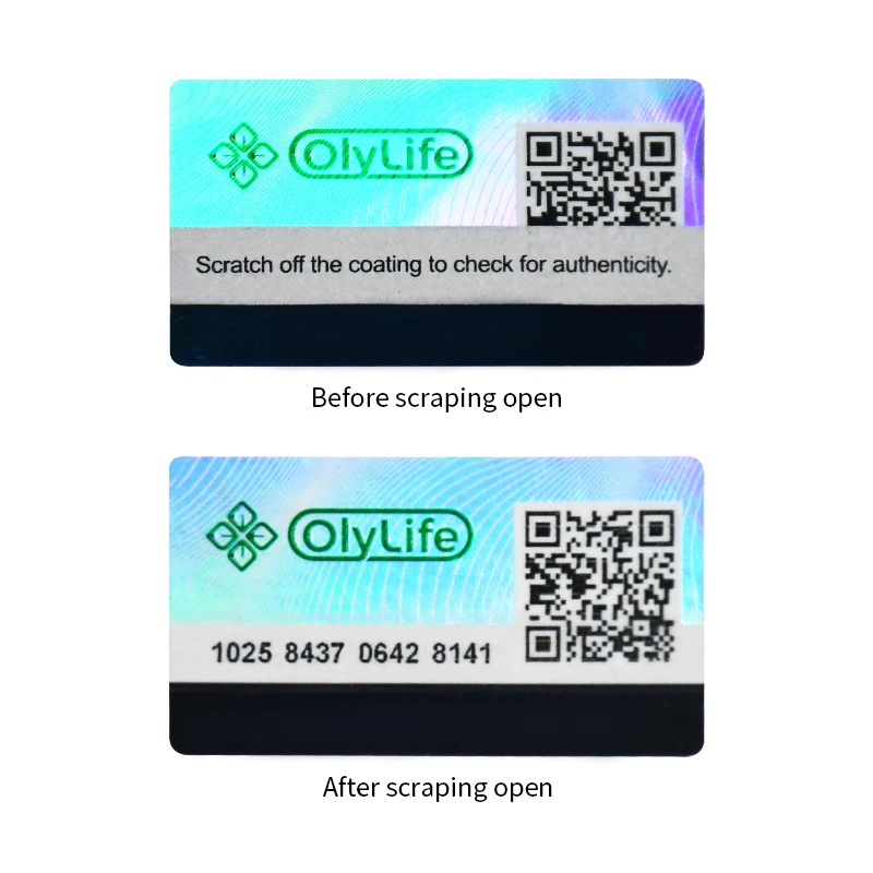 Factory best price 3d hologram stickers label Tamper-proof tear off invalid stickers