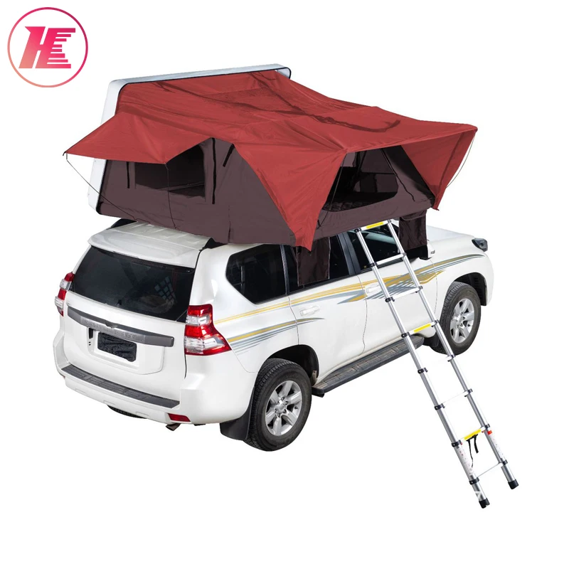 Outdoor Travel 3-4 Person Rooftop Tent Camping Car Roof Top Tent Car Awning Tent For Wholesale