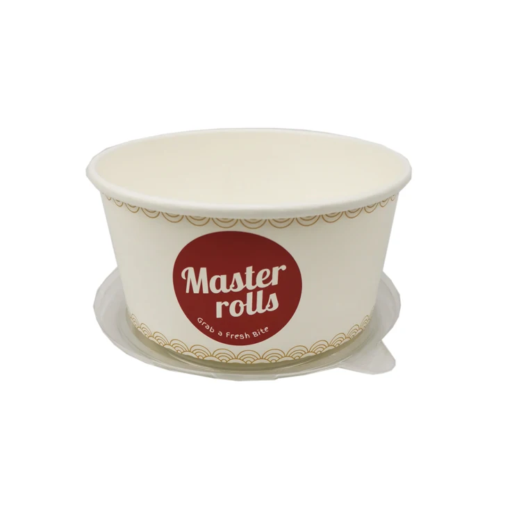 Factory low price personalized white takeaway hot food paper salad