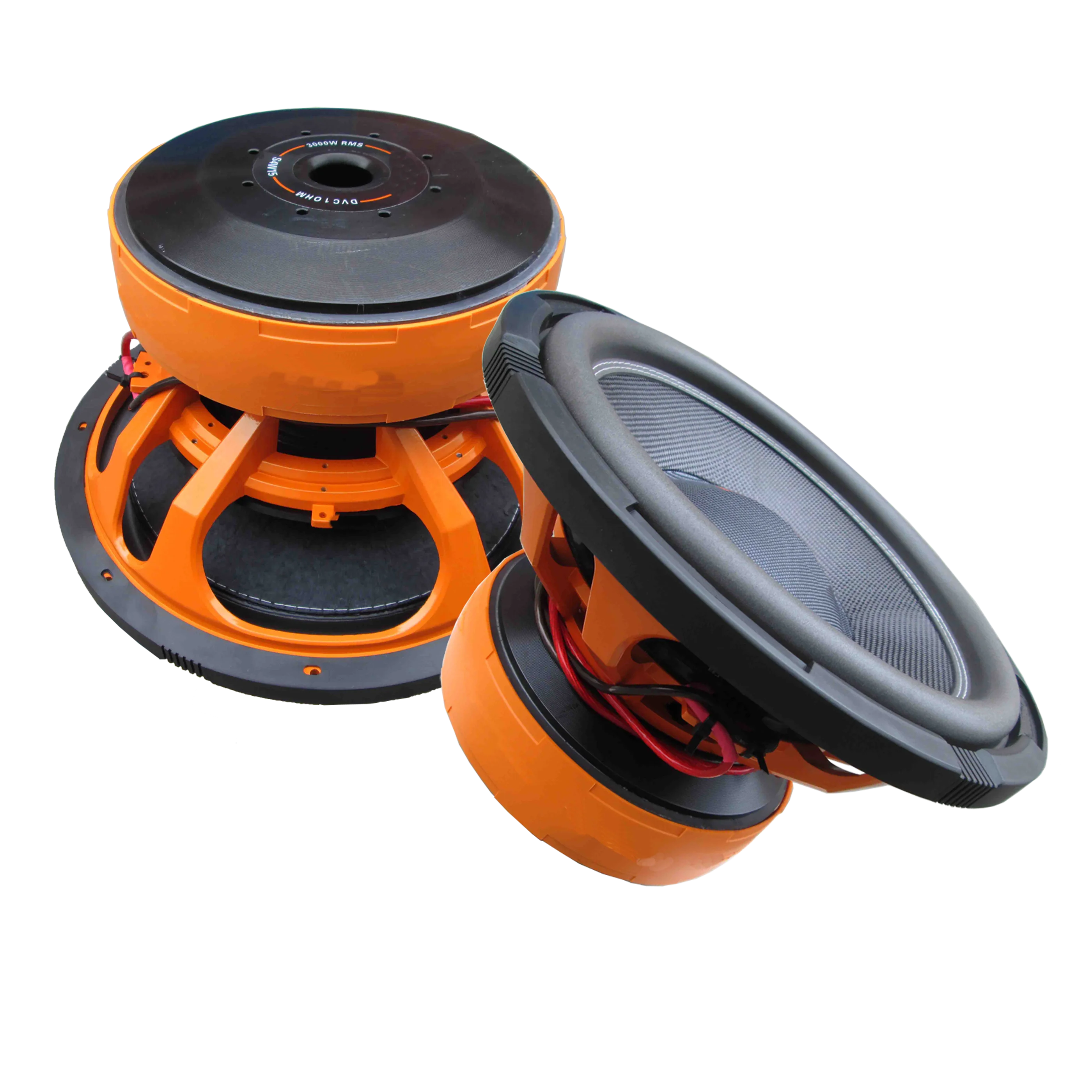 12Inch 15inch 18inch Dual 1ohm /2ohm Triple Magnet SPL Subwoofers  Car Speaker Car Sub woofer 3000W RMS