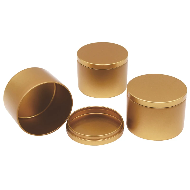 manufacturers Custom White High Quality Tin Box Wholesale Metal Candle Tins 8 Oz Food Grade Tin Can in China