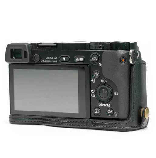 
High-quality leather Camera Half Case custom leather case security camera case 