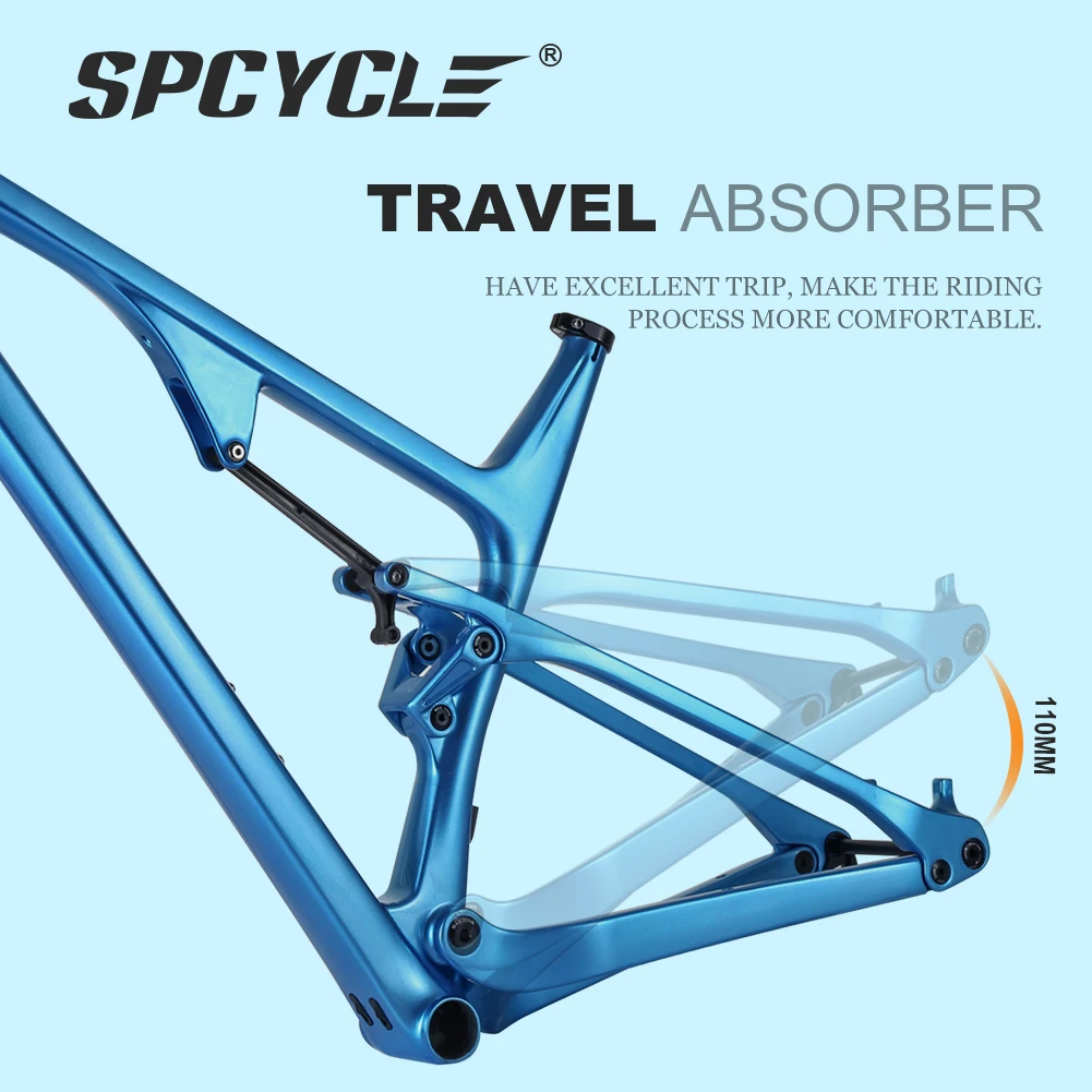 Chinese Factory 27.5er 29er Full Suspension MTB Carbon Frame Mountain Bicycle Frame 27.5 29 Boost Carbon MTB Bike Frame