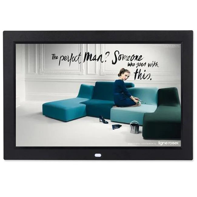 12 Inch Widescreen IPS Display Advertising Player 12.1 inch Video Picture Loop Digital Signage and Display with USB SD Audio