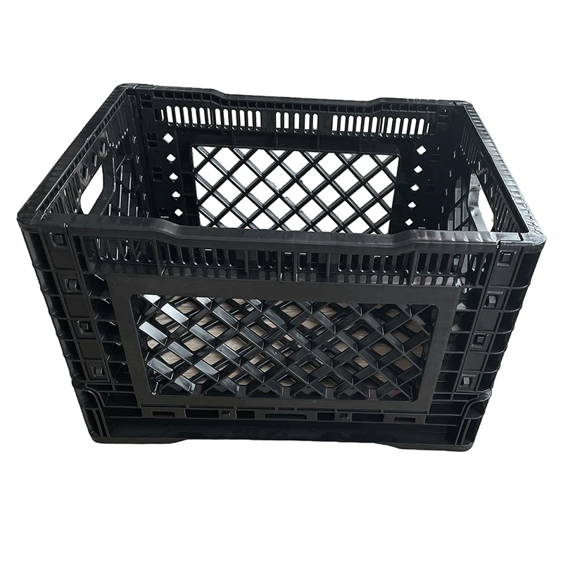 Collapsible Moving Boxes Bread Milk Crate Plastic Scrap, Shipping Storage Logistic Box Foldable Plastic Crates