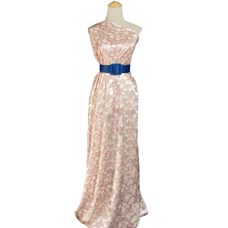 Горячее тиснение итальянская шелковая ткань шелк вискоза смешанная ткань вискоза шелковая ткань