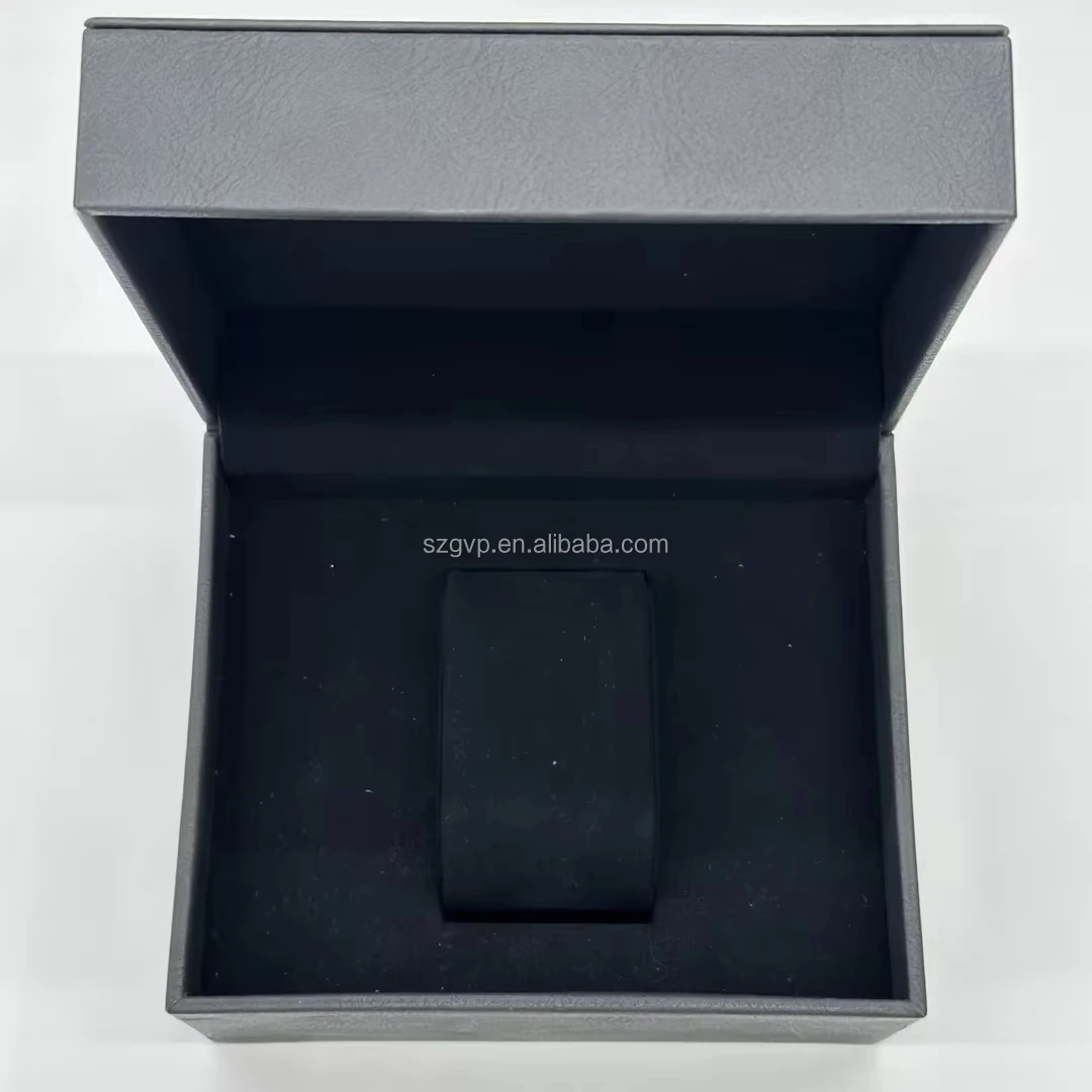 Профессиональный поставщик черная искусственная кожа индивидуальные часы подарочная упаковочная коробка для мужчин