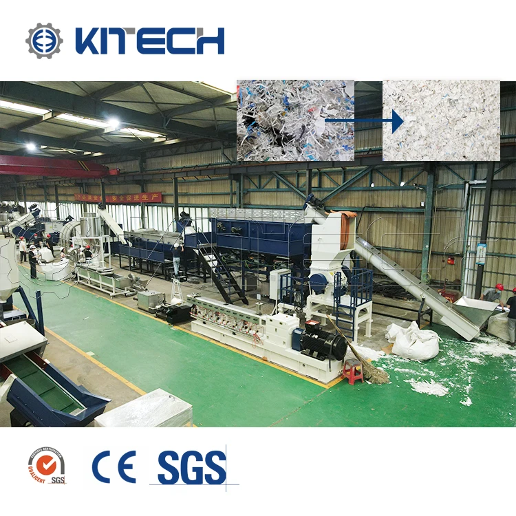 1000 кг Kitech HDPE PP PE бутылка молока ведро переработка линии стиральных машин