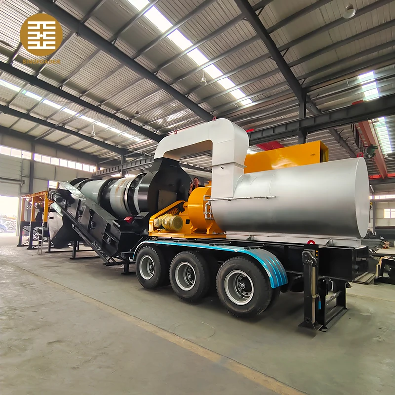 Mobile 40tph Traile Rmounted Small Mobile Drum Mix Asphalt Plant