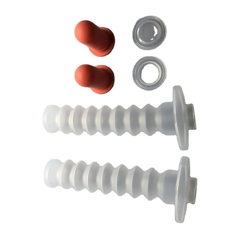 #128 Factory  Custom  Shaped Medical  Silicone Rubber Parts Rubber Caps  For Medical Instruments