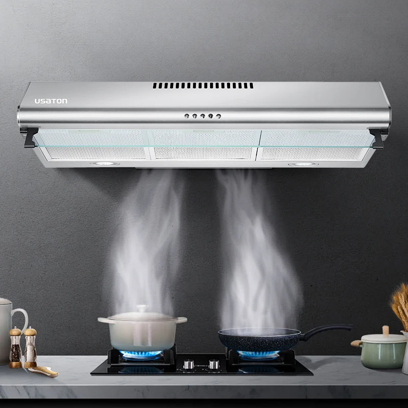 Hot sale conventional modern kitchen household stainless steel insert range hoods